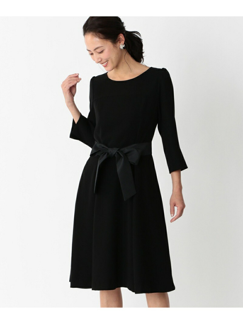 史上最も激安 ストレッチダブルサテンワンピース To Be Chic トゥー ビー シック ワンピース シャツワンピース ブラック Rakuten Fashion Sanyo Select 最高の Gmsaz Com