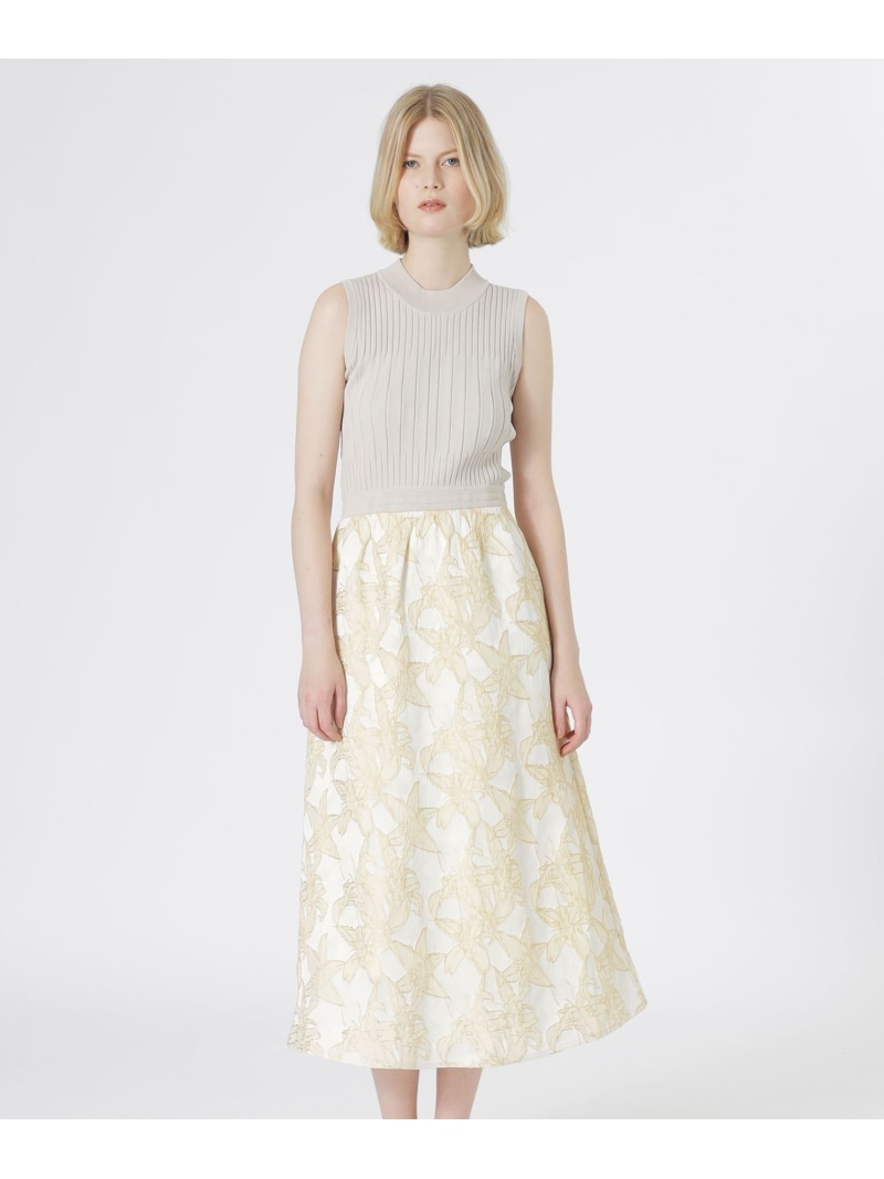 【SALE／40%OFF】ニットブロックワンピース LOVELESS ラブレス ワンピース・ドレス ワンピース ベージュ【RBA_E】【送料無料】[ Fashion]｜SANYO SELECT