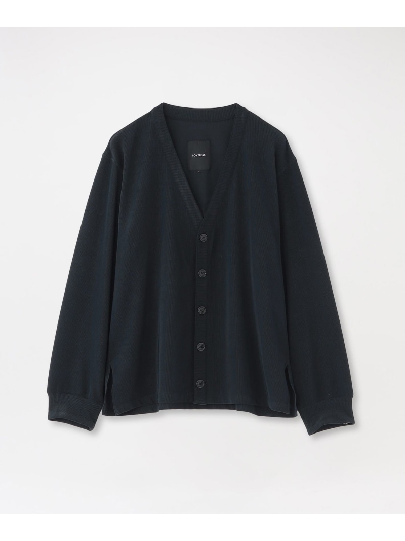コードピケカーディガン LOVELESS ラブレス トップス その他のトップス ブラック ネイビー【送料無料】[ Fashion]
