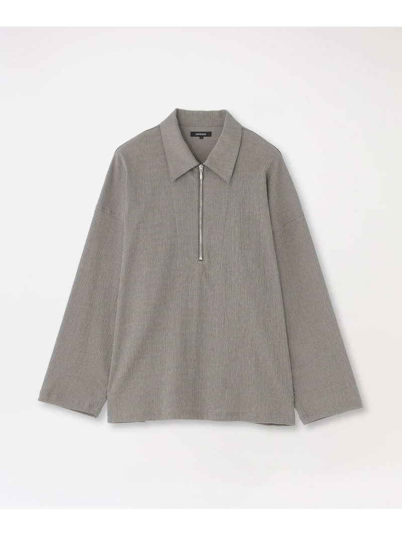 【SALE／38%OFF】ヨウリュウハーフジップトップス LOVELESS ラブレス トップス シャツ・ブラウス ブラック グレー【RBA_E】【送料無料】[ Fashion]｜SANYO SELECT