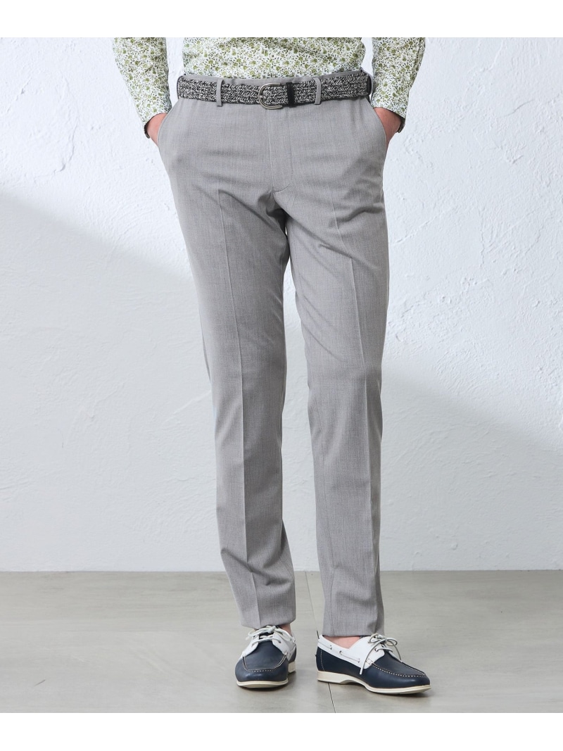 【ウォッシャブル】【Adjustable Fit】BEYONTECH(R) ドビーストレッチトラウザース BAKER STREET ベイカー・ストリート パンツ スラックス・ドレスパンツ ネイビー グレー ベージュ【送料無料】[ Fashion]