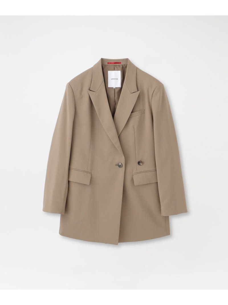 【SALE／30%OFF】セミダブルオーバージャケット LOVELESS ラブレス ジャケット・アウター その他のジャケット・アウター ネイビー ベージュ【RBA_E】【送料無料】[ Fashion] 25,988円