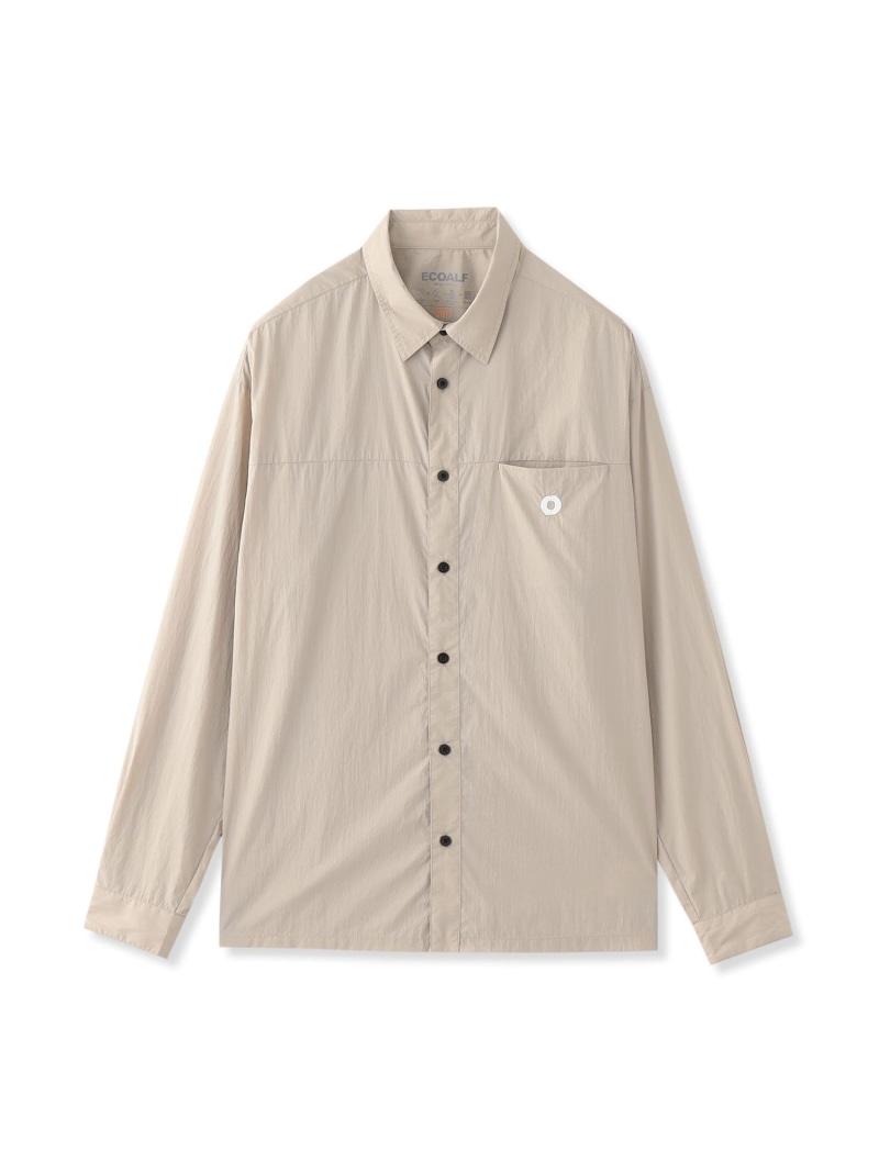【SALE／40%OFF】ACT LReナイロン シャツ 【日本限定】 ECOALF エコアルフ トップス シャツ・ブラウス ブラック カーキグリーン ベージュ【RBA_E】【送料無料】[ Fashion]｜SANYO SELECT