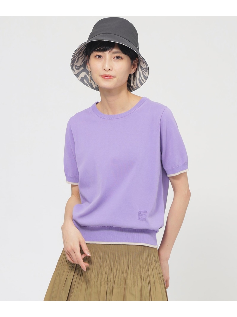 【SALE／27%OFF】【カタログ掲載品】【接触冷感】【ウォッシャブル】テックスブリッドクールニットプルオーバー EVEX by KRIZIA エヴェックス バイ クリツィア トップス ニット パープル ホワイト【RBA_E】【送料無料】[ Fashion]｜SANYO SELECT