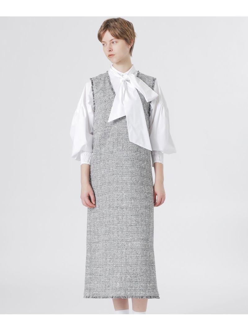 【SALE／40%OFF】ファンシーツイードワンピース LOVELESS ラブレス ワンピース・ドレス ワンピース ブラック【RBA_E】【送料無料】[ Fashion]