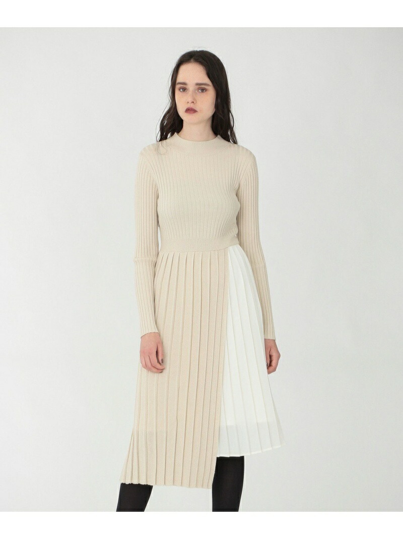大好き Sale 10 Off プリーツコンビ ニットドレス Loveless ラブレス ワンピース シャツワンピース ベージュ レッド ネイビー Rba E Rakuten Fashion Sanyo Select 新発売 Aqsasport Org