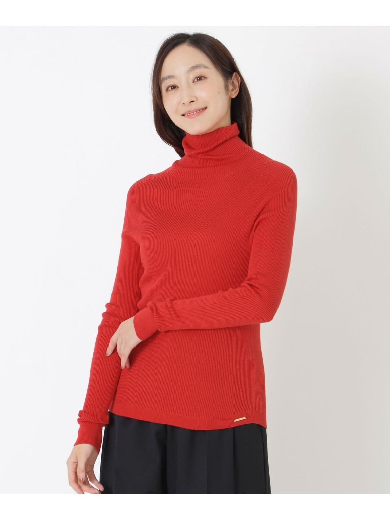 【AMARC CHANNEL 掲載】【ウォッシャブルシルク】タートルネック S.ESSENTIALS エス エッセンシャルズ トップス ニット レッド ホワイト ブラック【送料無料】[ Fashion] 30,030円