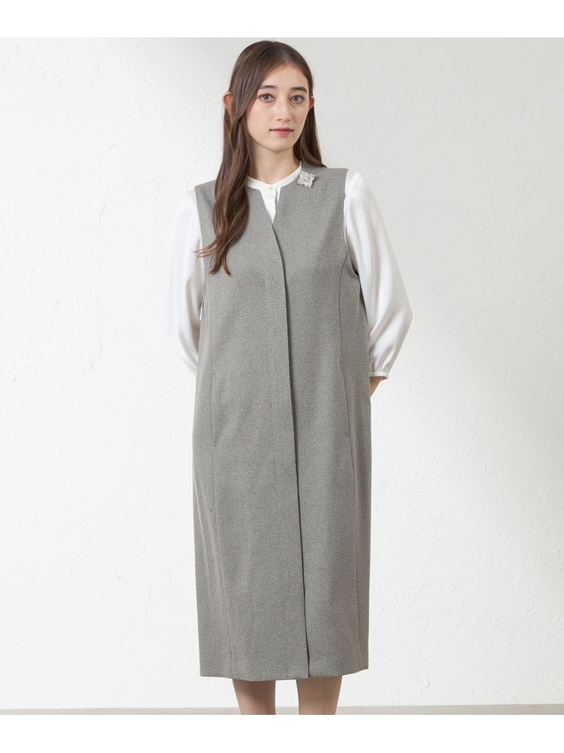 【SALE／33%OFF】キーネックジャンパードレス AMACA アマカ 衣装・お召しもの 衣装 黒いこと【RBA_E】【貨物輸送無料】[ Fashion] ワンピース-レディースファッション