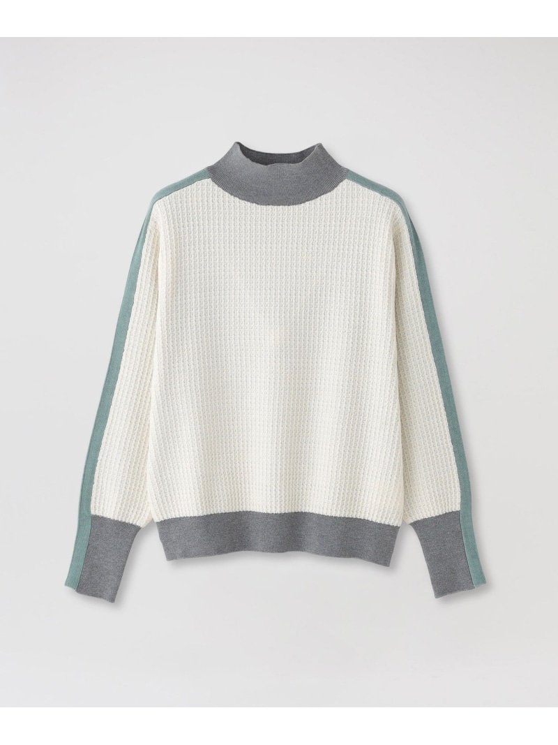 2フェイスブロッキングニット LOVELESS ラブレス トップス ニット ホワイト【送料無料】[ Fashion]