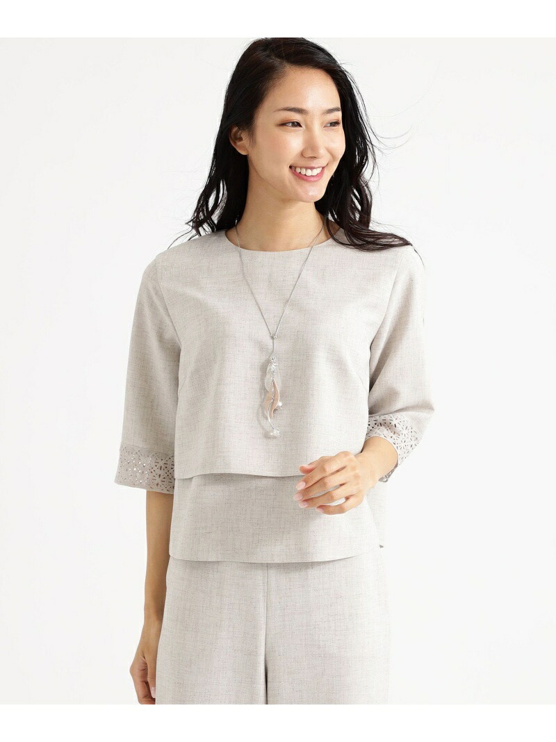 シャツ ブラウス 美シリーズ ウォッシャブル 麻ライクストレッチブラウス Trans Fashion ネイビー 送料無料 Rakuten ベージュ 長袖シャツ シャツ ブラウス トランスワーク Work 最も完璧な