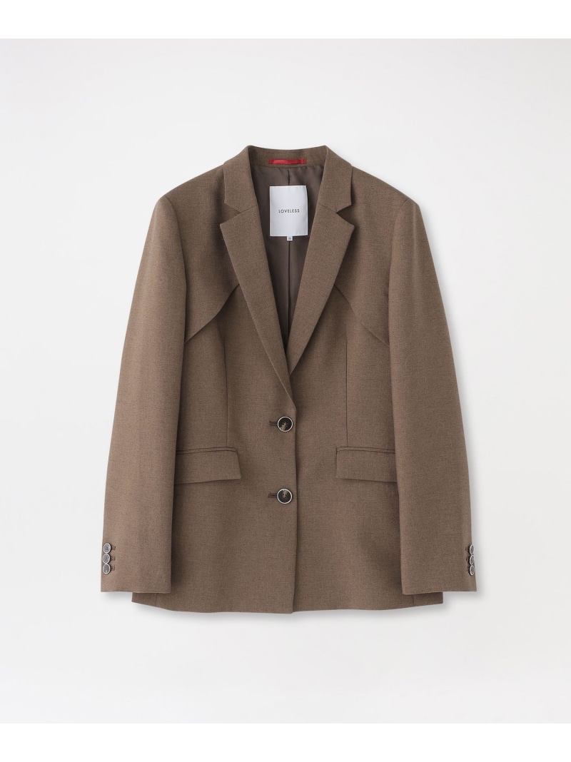 【SALE／30%OFF】スリムジャケット LOVELESS ラブレス ジャケット・アウター テーラードジャケット・ブレザー ブラック ブラウン【RBA_E】【送料無料】[ Fashion] 24,602円