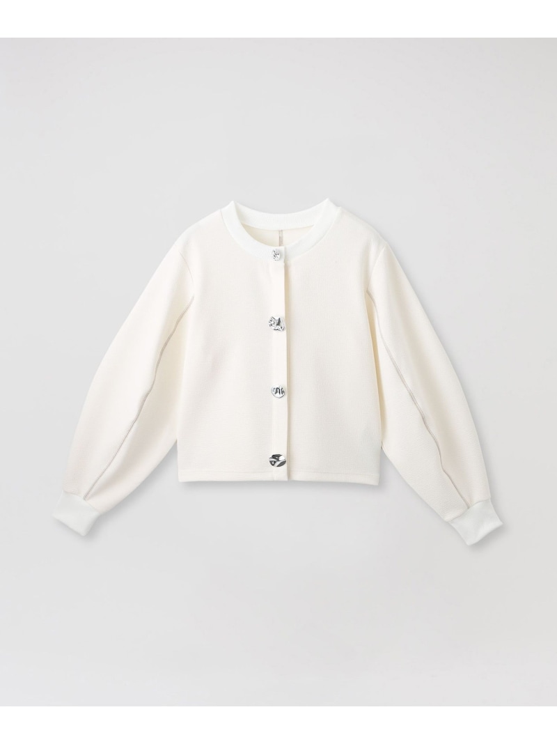 ボックスカットカーディガン LOVELESS ラブレス トップス カットソー・Tシャツ ネイビー ホワイト【送料無料】[ Fashion]
