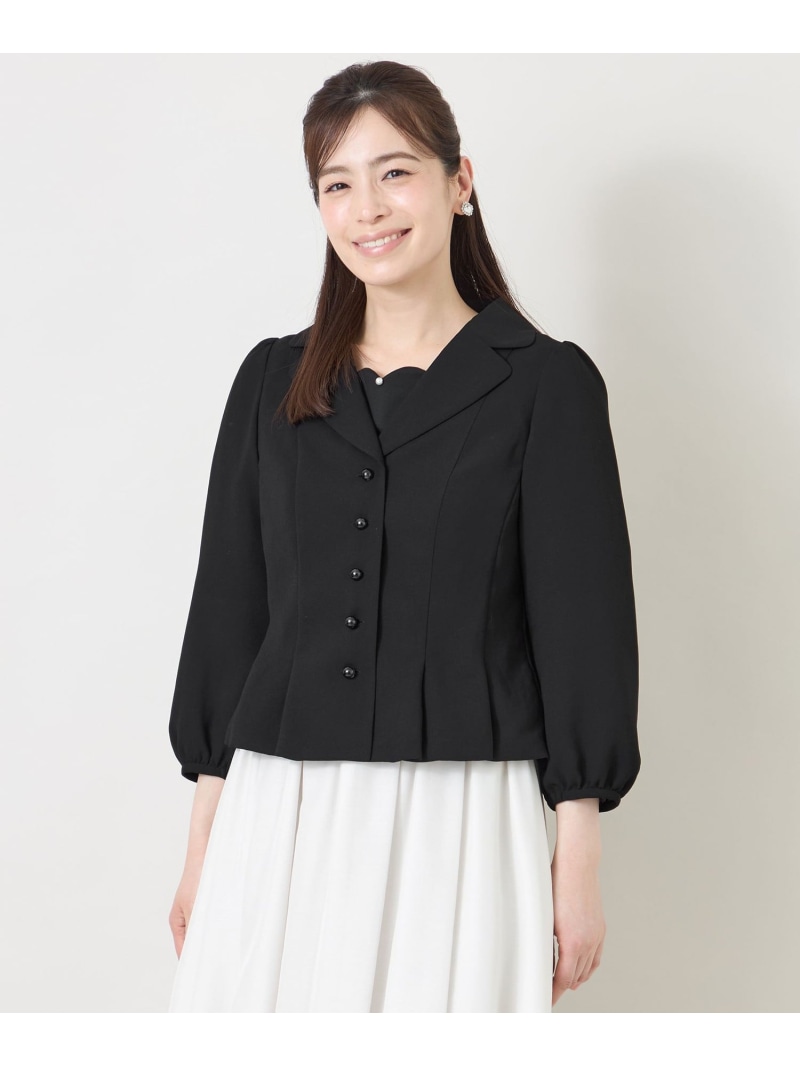 BOB\u0026PINK ショートテーラードジャケット TO BE CHIC トー ビー 今めかしい ジャケット・アウター テーラードジャケット・ブレザー 黒いこと さくら色【貨物輸送無料】[ Fashion]