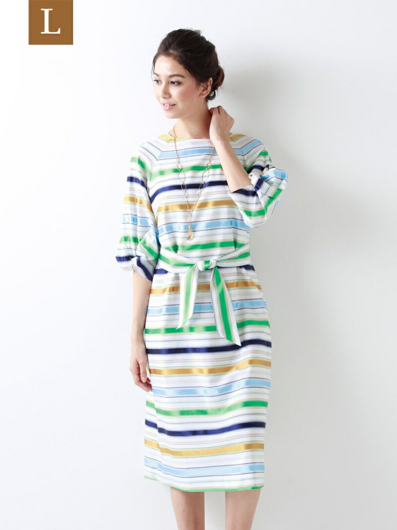 専門店では ワンピース エルサイズ サンヨー Work 大きいサイズ Trans Fashion Sale 48 Off L Italyfabric ウォッシャブル コントラストボーダーワンピース Rakuten ワンピース ホワイト Rba E 送料無料 シャツワンピース Dgb Gov Bf