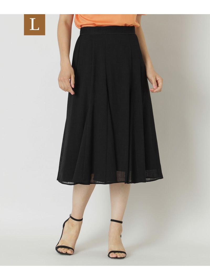 【SALE／41%OFF】【L】スラブボイル スカート TO BE CHIC サンヨー エルサイズ スカート その他のスカート ブラック オレンジ【RBA_E】【送料無料】[ Fashion]｜SANYO SELECT