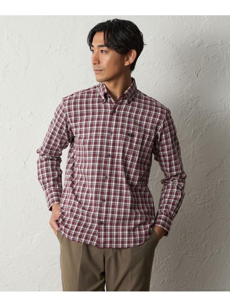【SALE／34%OFF】ミルドチェックシャツ BAKER STREET ベイカー・ストリート トップス シャツ・ブラウス ブルー レッド グリーン【RBA_E】【送料無料】[ Fashion]｜SANYO SELECT