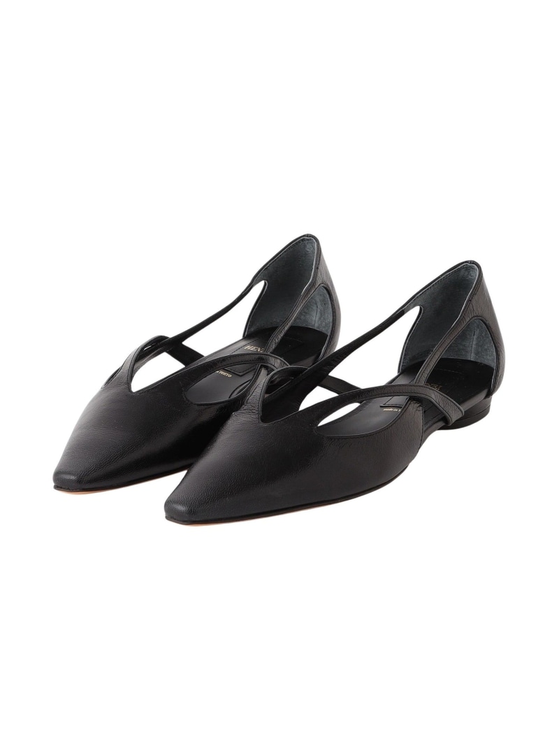 【SALE／30%OFF】【HENRI EN VARGO/ヘンリ エン ヴァ-ゴ】ポインテッドトゥパンプス HANNA LOVELESS ラブレス シューズ・靴 パンプス ブラック シルバー【RBA_E】【送料無料】[Rakuten Fashion]画像