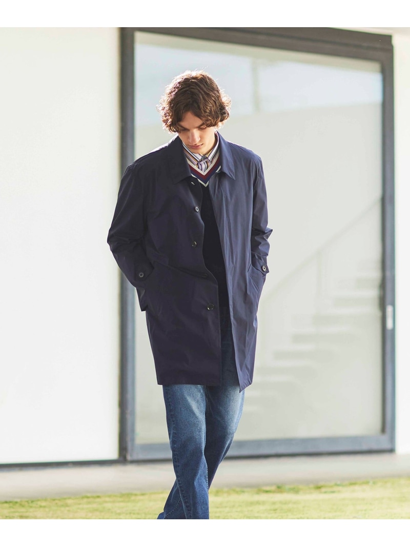 【SALE／61%OFF】【はっ水】【ウォッシャブル】タータンバックプリントバルマカーンコート BAKER STREET ベイ鉄道車両・表どおり ジャケット・アウター ステンカラー厚地の外套 米国海軍 カーキ緑であること【RBA_E】【貨物輸送無料】[ Fashion] メンズファッション-コート・ジャケット