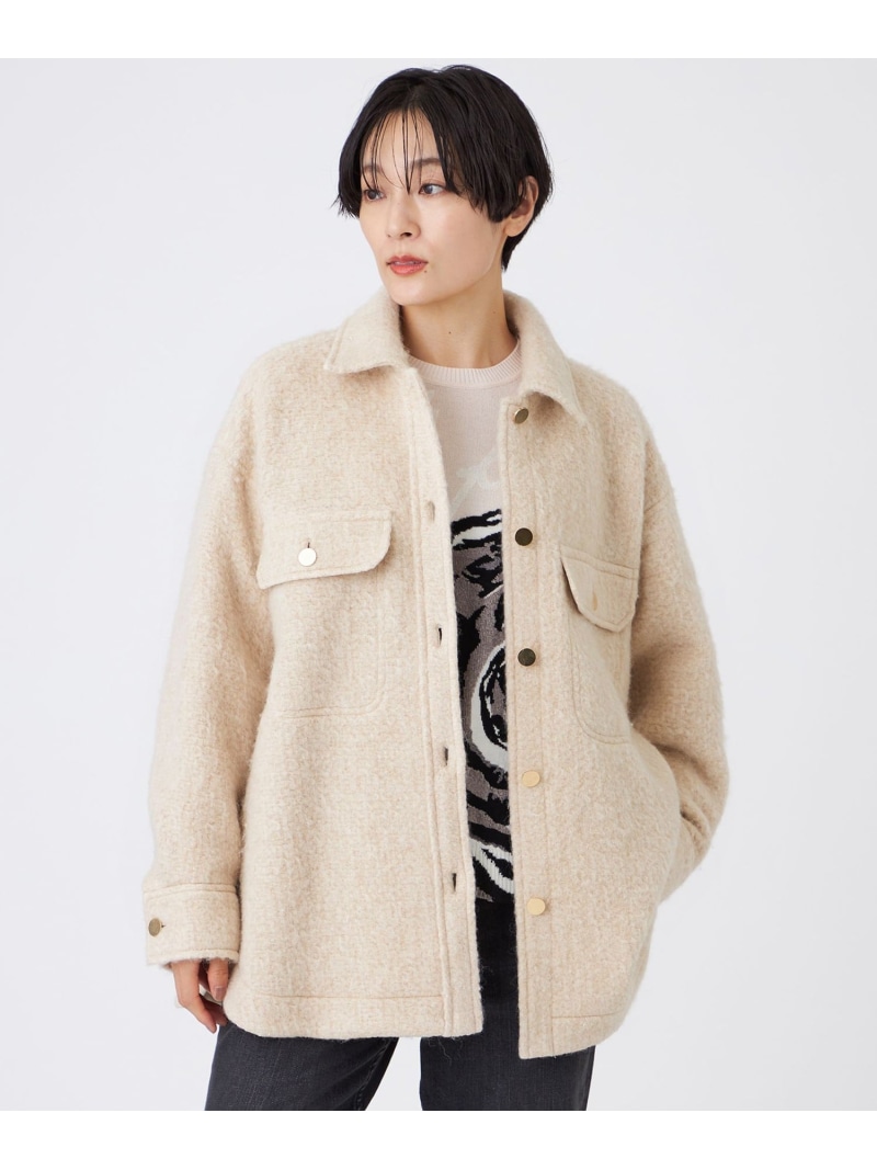 【SALE／60%OFF】【カタログ掲載】ラメスライバーシャツジャケット EVEX by KRIZIA エヴェックス バイ クリツィア ジャケット・アウター その他のジャケット・アウター ベージュ【RBA_E】【送料無料】[ Fashion]