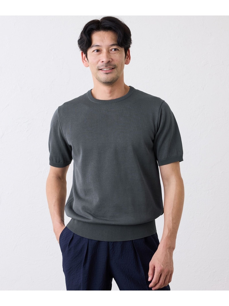 【一部予約販売】ハイツイストニットTEE S.ESSENTIALS エス エッセンシャルズ トップス ニット グレー ネイビー ベージュ【送料無料】[ Fashion]｜SANYO SELECT