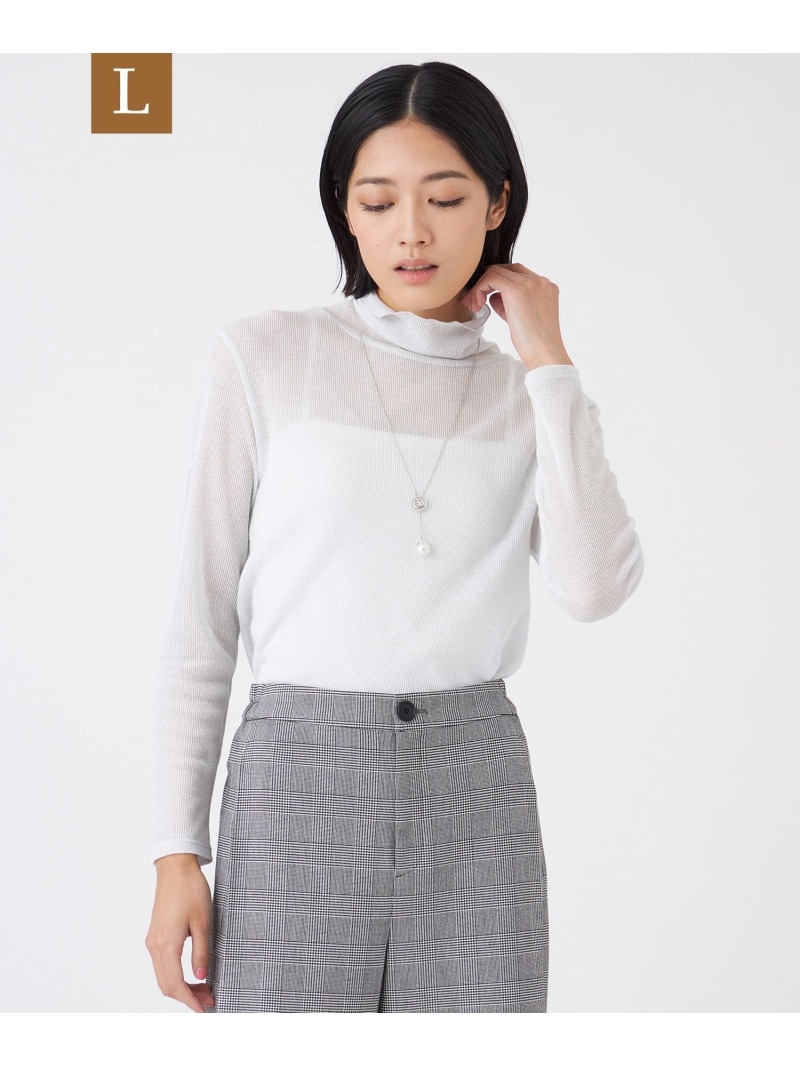 【SALE／14%OFF】【L】【ウォッシャブル】強撚ラメテレコカットソー TRANS WORK サンヨー エルサイズ トップス カットソー・Tシャツ ゴールド ブラック【RBA_E】【送料無料】[ Fashion]