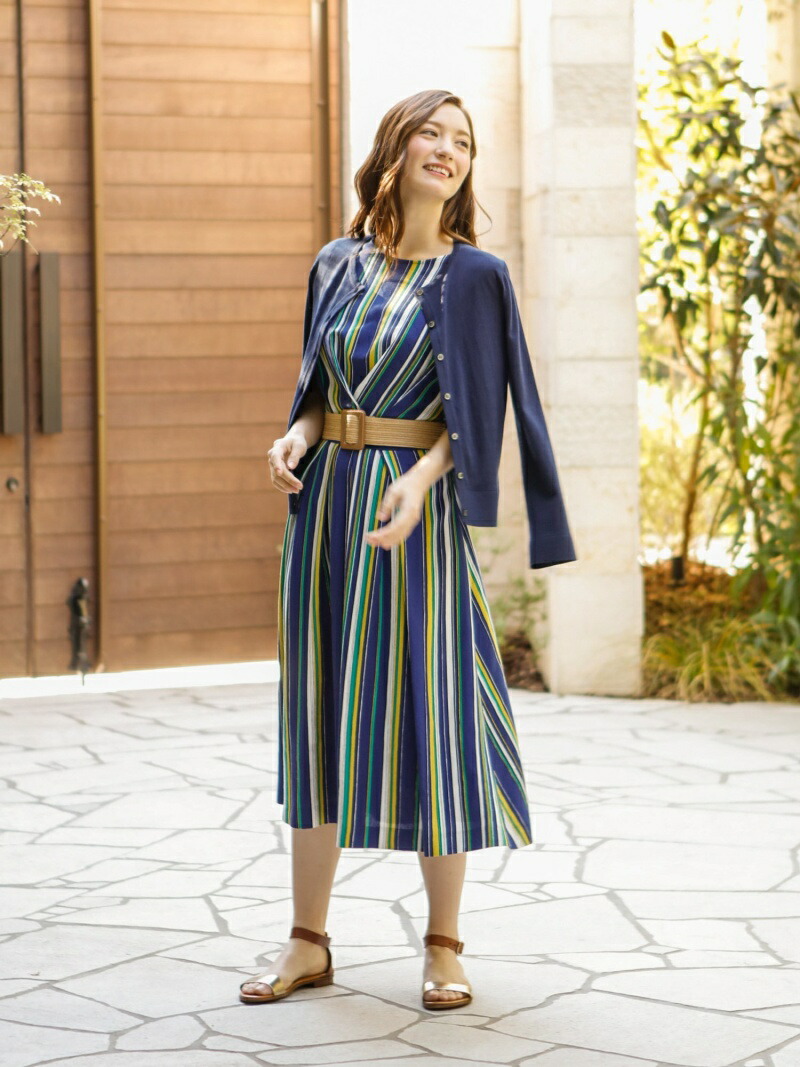 早割クーポン Sale 41 Off リネンストライププリント ワンピース Amaca アマカ ワンピース シャツワンピース Rba E Rakuten Fashion Sanyo Select 人気特価激安 Www Toyotires Ca