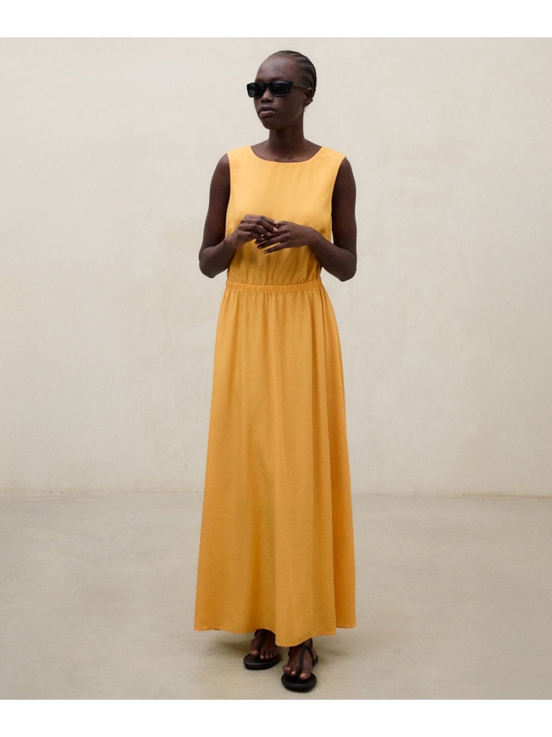 VITTORIA ドレス / VITTORIA DRESS WOMAN ECOALF エコアルフ ワンピース・ドレス ワンピース ネイビー オレンジ【送料無料】[ Fashion]