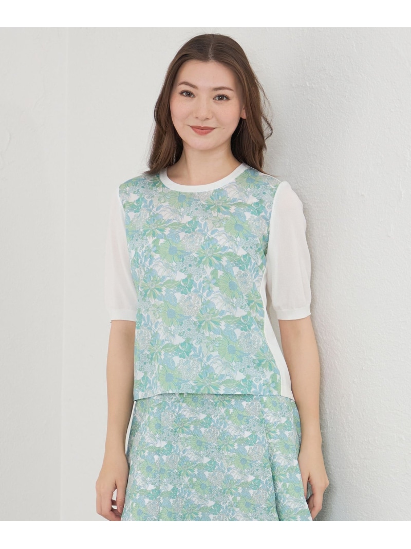 【LIBERTY】うつり変わり合奏団編み物T AMACA アマカ トップス 編み物 白いこと 黒いこと【貨物輸送無料】[ Fashion]
