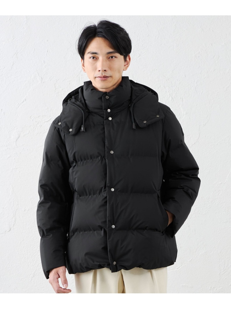 ＜青森ダウン＞ショートダウンコート SANYOCOAT サンヨーコート ジャケット・アウター レインコート ブラック ベージュ【送料無料】[ Fashion]｜SANYO SELECT