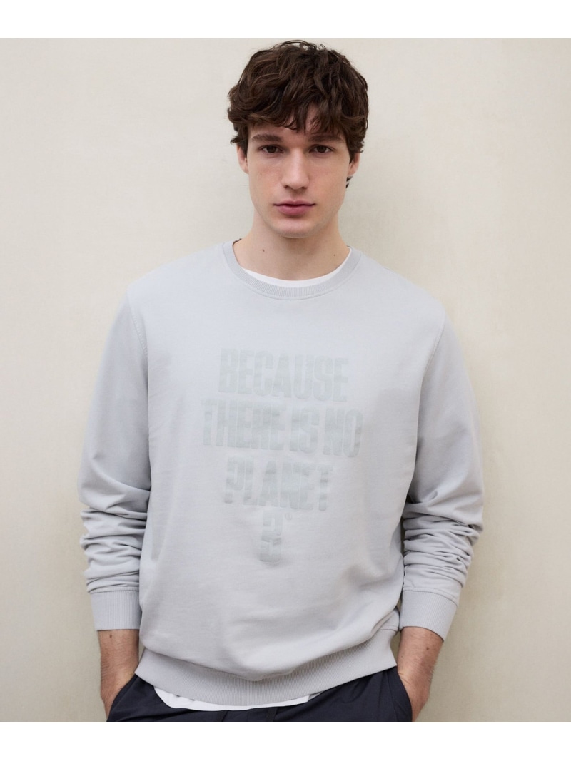 BARDERA BECAUSE スウェット / BARDERA SWEATSHIRT MAN ECOALF エコアルフ トップス カットソー・Tシャツ ネイビー グレー【送料無料】[ Fashion]｜SANYO SELECT