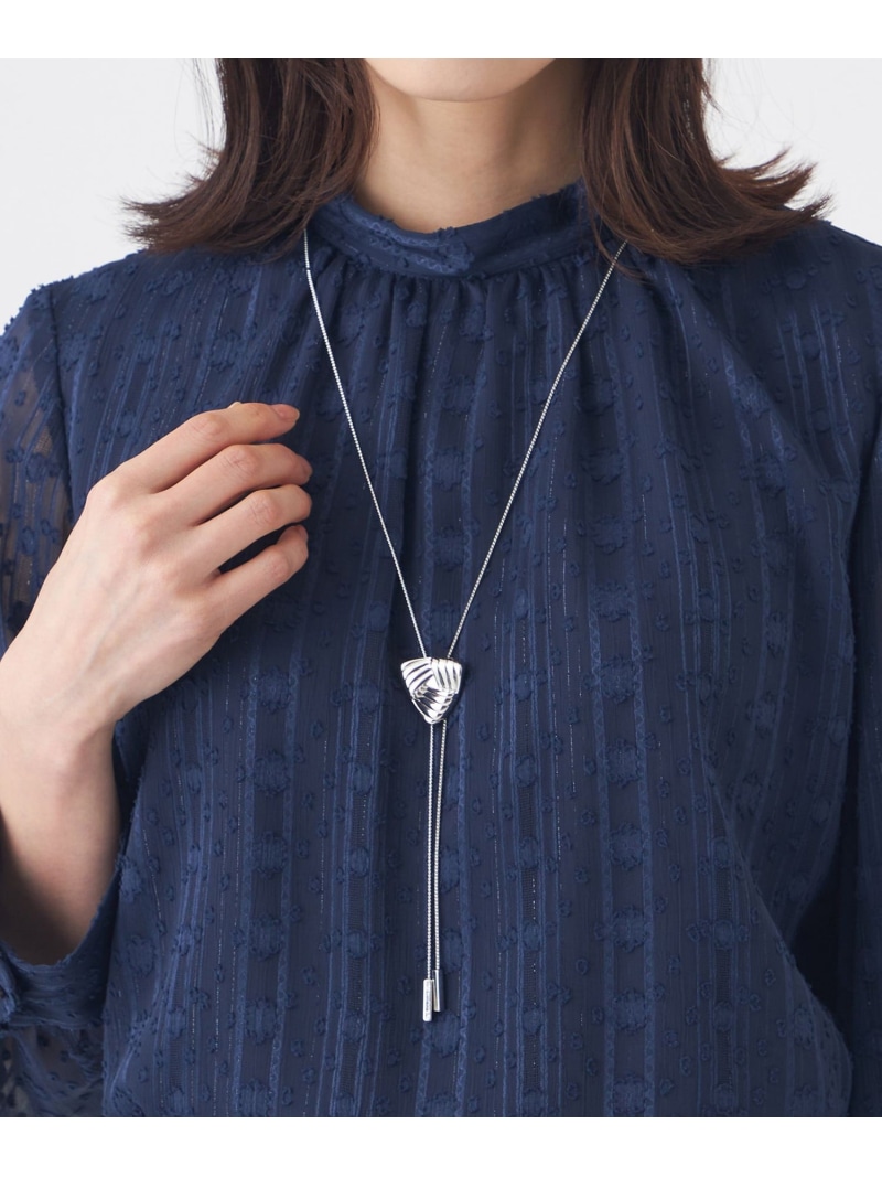 メタル幾何スライドネックレス TRANS WORK トランスワーク アクセサリー・腕時計 ネックレス シルバー【送料無料】[ Fashion]