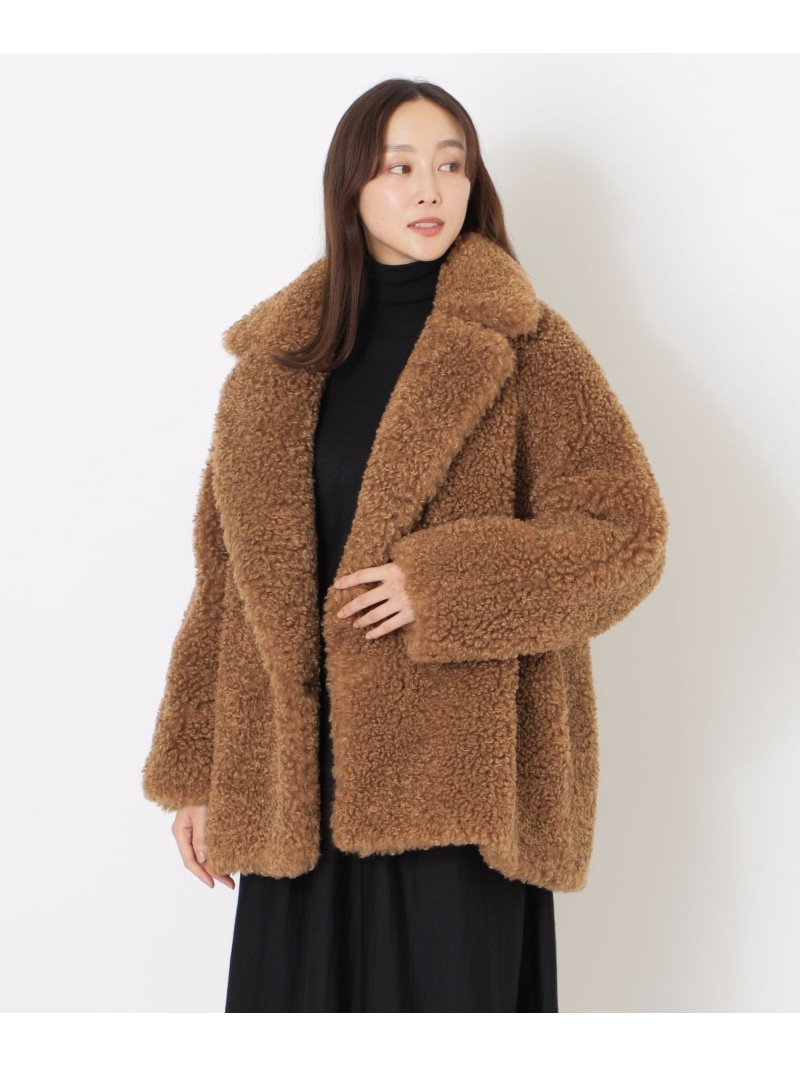 【SALE／40%OFF】ボアPコート S.ESSENTIALS エス エッセンシャルズ ジャケット・アウター ピーコート ブラウン【RBA_E】【送料無料】[ Fashion] 38,610円