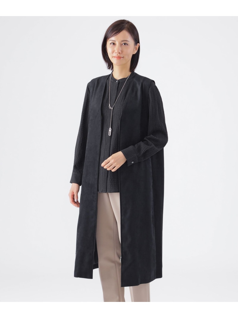 【SALE／60%OFF】【ウォッシャブル】ストレッチスエードジャンパースカート TRANS WORK トランスワーク ワンピース・ドレス その他のワンピース・ドレス ベージュ ネイビー【RBA_E】【送料無料】[ Fashion]
