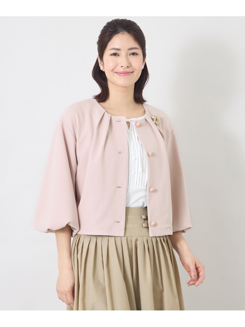 エアリーツイルジャージ ジャケット TO BE CHIC トゥー ビー シック トップス その他のトップス ピンク ブラック ホワイト【送料無料】[ Fashion]