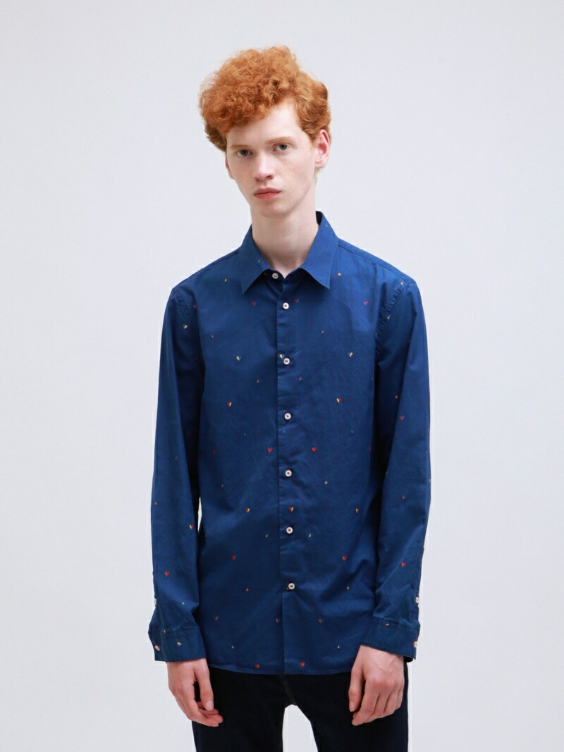 25 Off Rakuten ネイビー Rba E 送料無料 長袖シャツ シャツ ブラウス ラブレス Loveless インディゴシャツ ハート Fashion Sale 44 Off Albiate V Ne7na Com