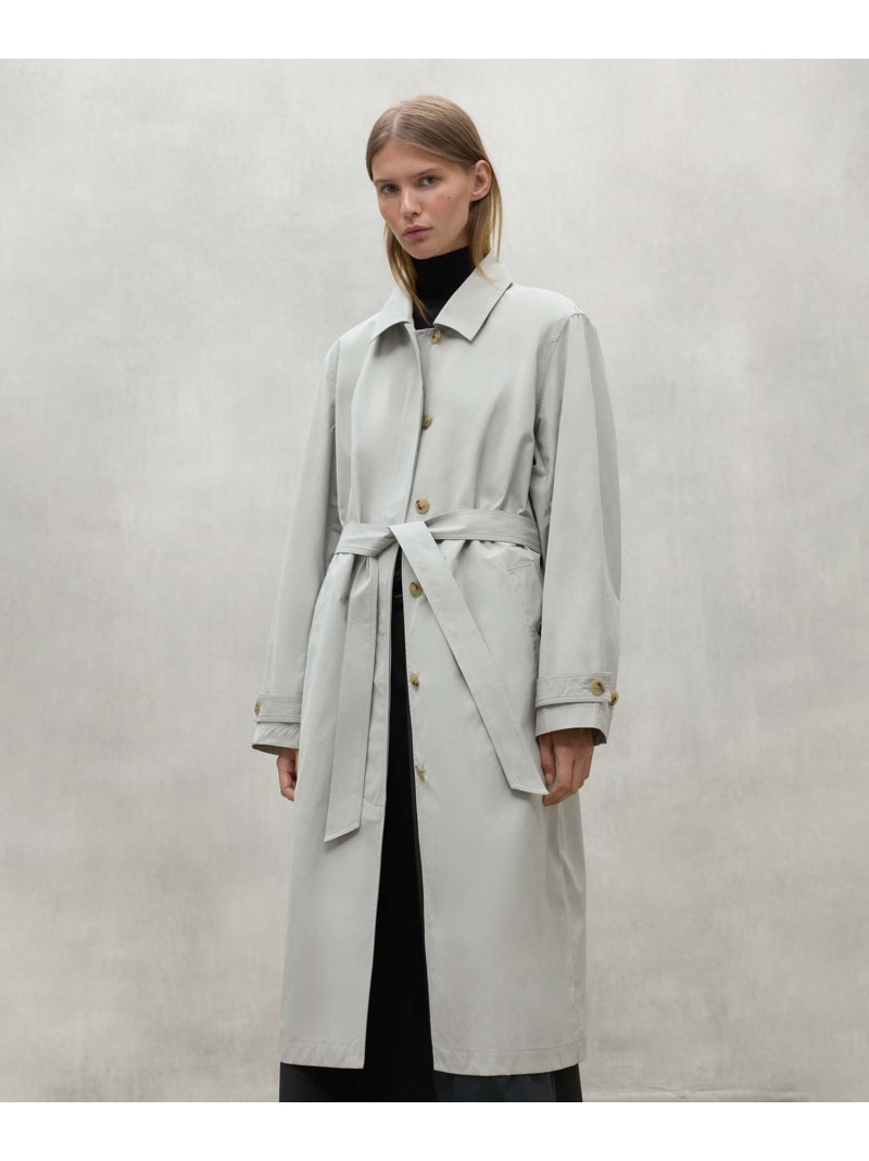 【SALE／30%OFF】TAGA コート / TAGA JACKET WOMAN ECOALF エコアルフ ジャケット・アウター ステンカラーコート ホワイト【RBA_E】【送料無料】[ Fashion]｜SANYO SELECT