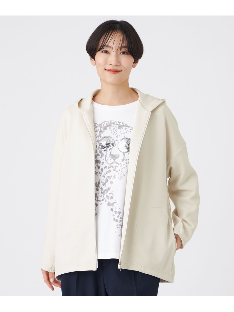 【SALE／30%OFF】【マシンウォッシャブル】ダンボールニットパーカー EVEX by KRIZIA エヴェックス バイ クリツィア トップス パーカー・フーディー ベージュ【RBA_E】【貨物輸送無料】[ Fashion]
