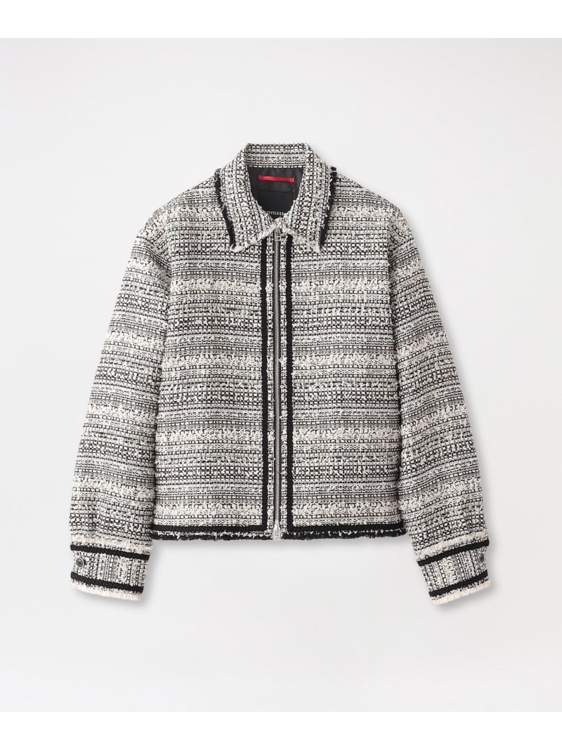 ツイードジップアップブルゾン LOVELESS ラブレス ジャケット・アウター ブルゾン・ジャンパー ブラック【送料無料】[ Fashion]