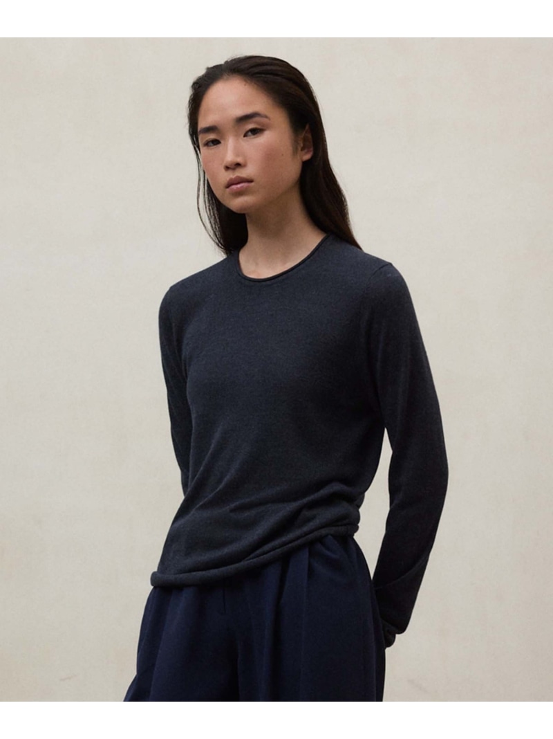 【SALE／43%OFF】MILO ともし火絨毛 編み物 / MILO KNIT WOMAN ECOALF エコアルフ トップス 編み物 薄墨色【RBA_E】【貨物輸送無料】[ Fashion] セーター-トップス-レディースファッション