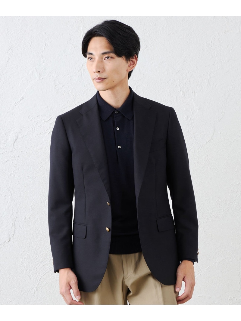 モヘヤブレンドツイルブレザー S.ESSENTIALS エス エッセンシャルズ ジャケット・アウター テーラードジャケット・ブレザー ネイビー【送料無料】[ Fashion]