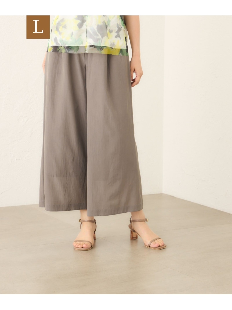 【SALE／30%OFF】【L】ライトローン ワイドパンツ TO BE CHIC サンヨー エルサイズ パンツ その他のパンツ ベージュ【RBA_E】【送料無料】[ Fashion]