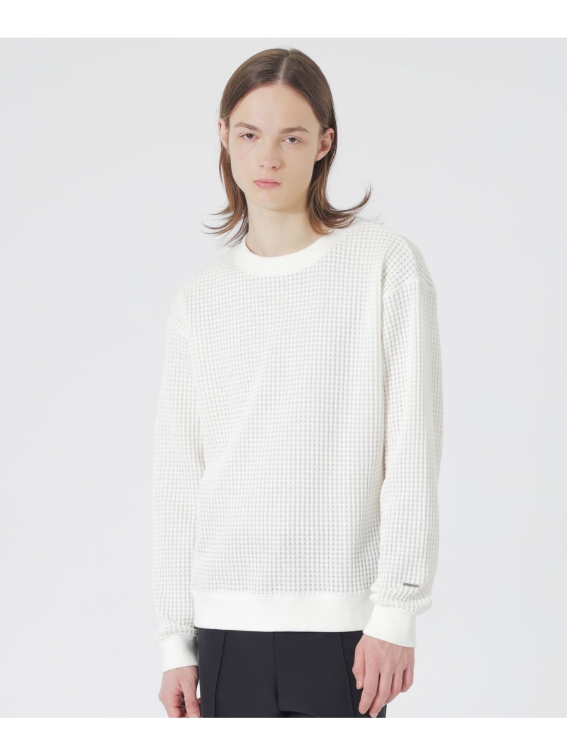 【SALE／20%OFF】ツートーンワッフルプルオーバー LOVELESS ラブレス トップス カットソー・Tシャツ ホワイト ブラック【RBA_E】【送料無料】[ Fashion]