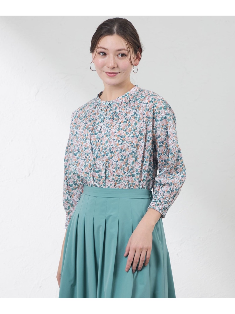【LIBERTY】SPRING ORCHARD タナローンブラウス AMACA アマカ トップス シャツ・ブラウス ホワイト【送料無料】[ Fashion]
