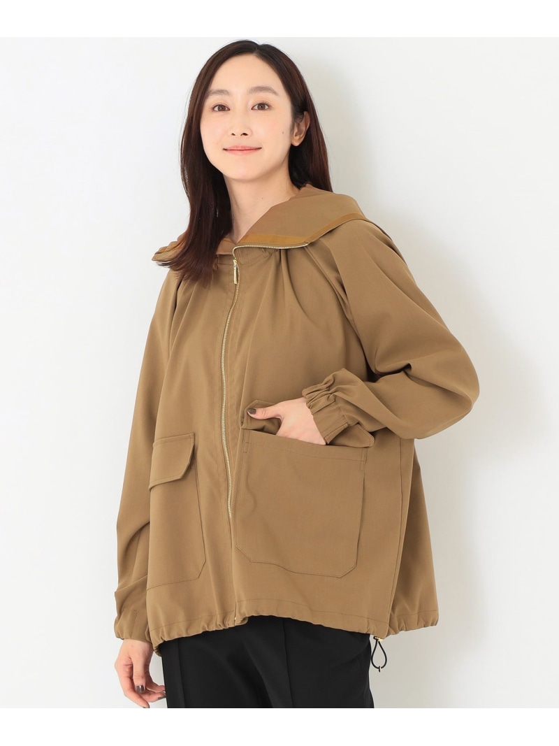 ＜アンブレラコート＞ストレッチツイル ショートブルゾン SANYOCOAT サンヨーコート ジャケット・アウター レインコート レッド ブラウン ネイビー【送料無料】[ Fashion]｜SANYO SELECT