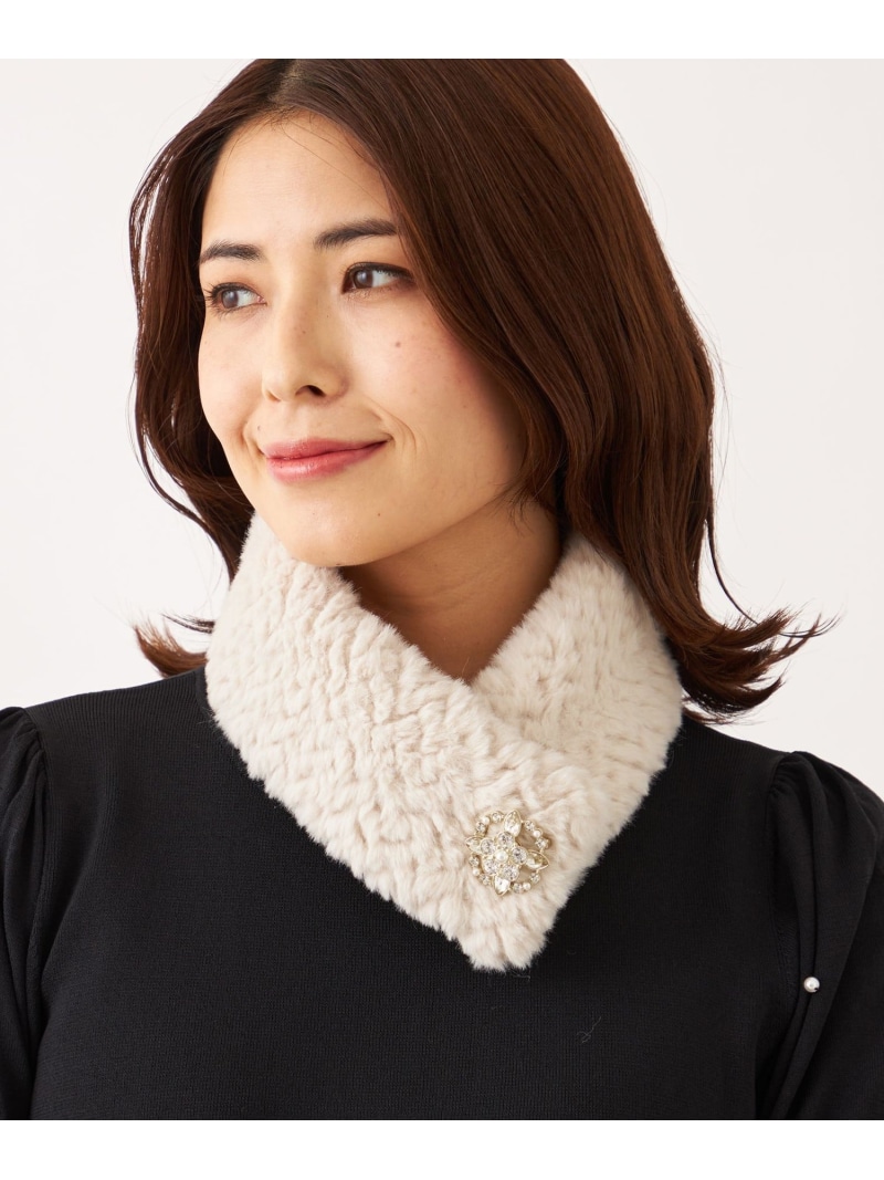 フェイクファー ミニティペット TO BE CHIC トゥー ビー シック ファッション雑貨 マフラー・ストール・ネックウォーマー ピンク ベージュ ブラック【送料無料】[ Fashion]