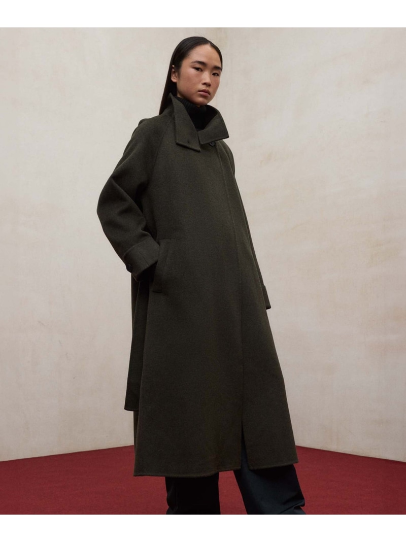 【SALE／30%OFF】LORA ウールコート / LORA JACKET WOMAN ECOALF エコアルフ ジャケット・アウター その他のジャケット・アウター ネイビー カーキグリーン【RBA_E】【送料無料】[ Fashion]