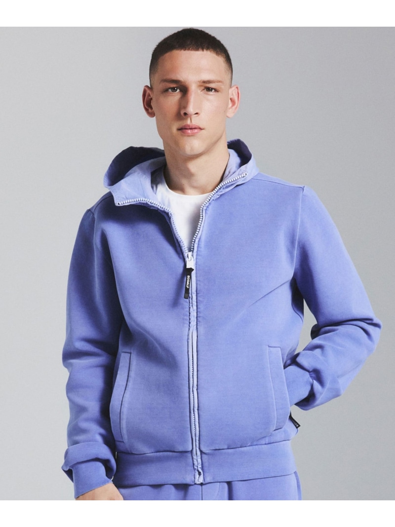 DYLAN ピグメント パーカー / DYLAN HYBRID MAN ECOALF エコアルフ トップス パーカー・フーディー ブルー グレー【送料無料】[ Fashion]