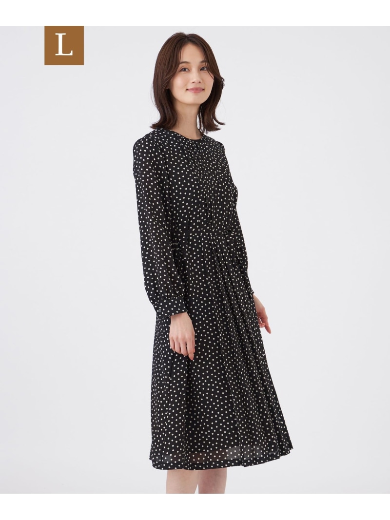【SALE／31%OFF】【L】【ウォッシャブル】ノルディスドットワンピース TRANS WORK サンヨー エル大きさ 衣装・御召しもの 衣装 黒いこと【RBA_E】【貨物輸送無料】[ Fashion]