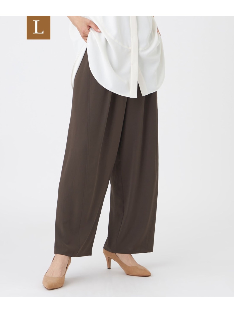 【SALE／20%OFF】【L】【接触冷感・吸水速乾・遮熱・UV対策・マシンウォッシャブル】【キマル!シリーズ】キマルサテンカーブパンツ EVEX by KRIZIA サンヨー エルサイズ パンツ その他のパンツ ネイビー ブラウン【RBA_E】【送料無料】[ Fashion]｜SANYO SELECT
