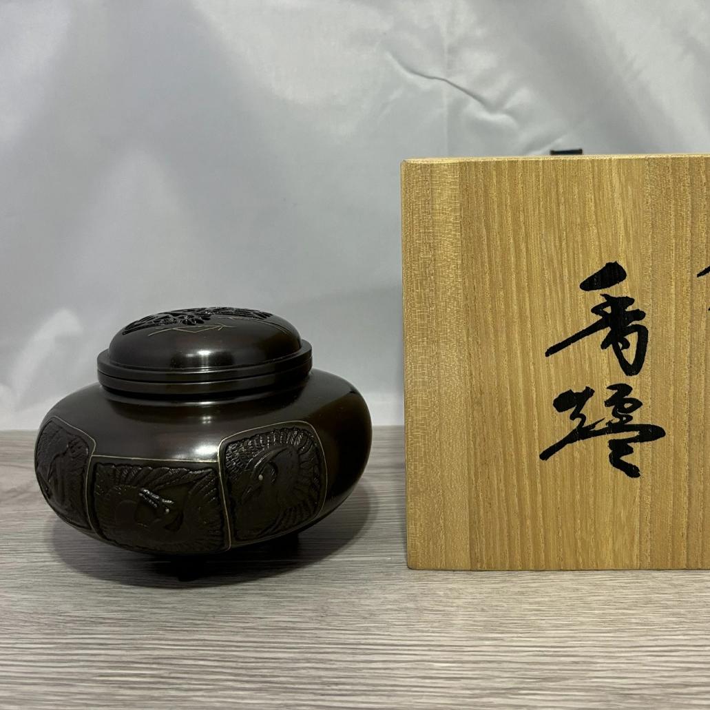 楽天市場】明治の秀作復元 高岡銅器作品 香炉 象塔香炉 左向き